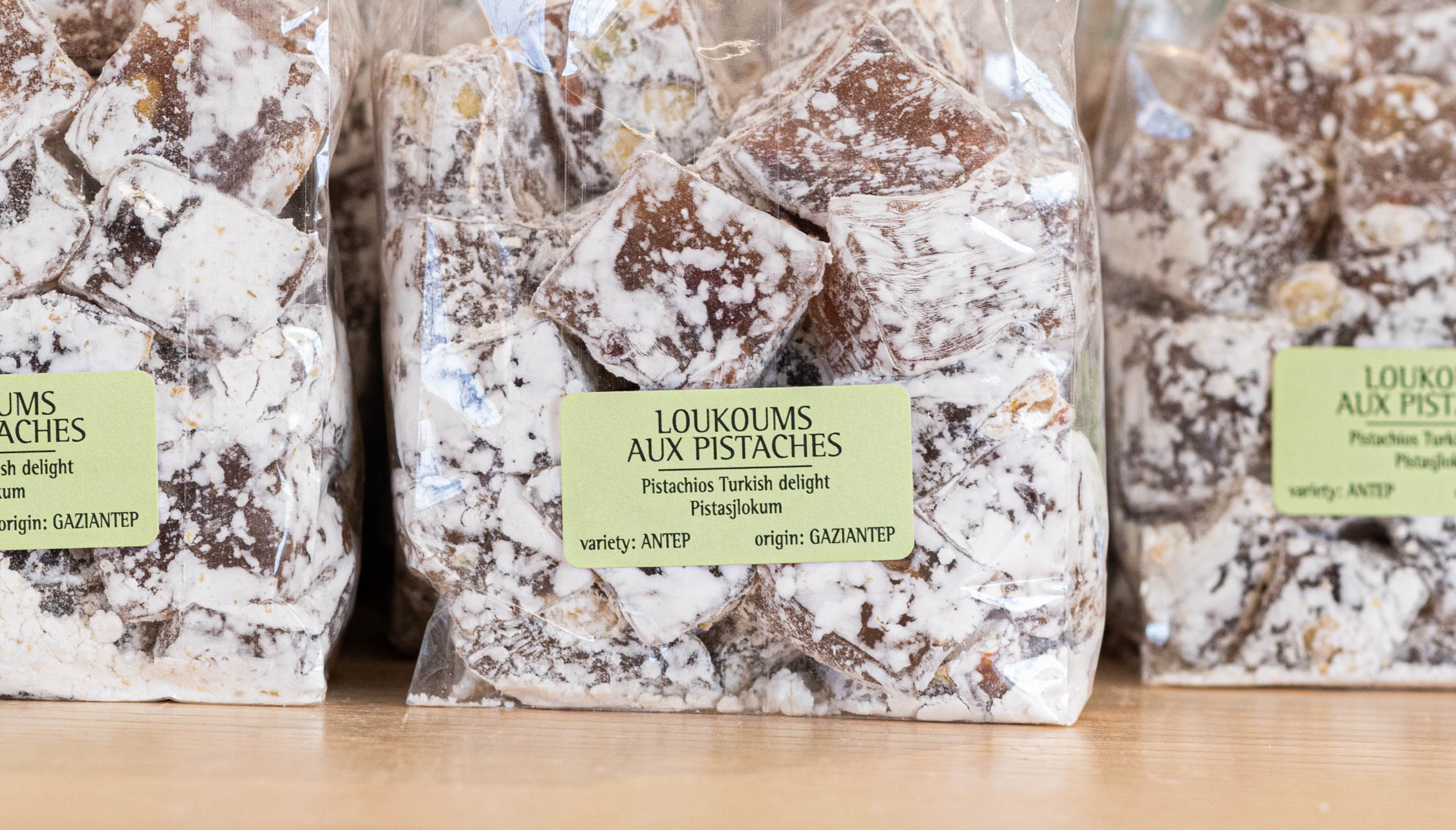 loukoums à la pistache