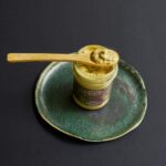 Søt pistasjkrem fra La Mancha med sprø feuillantine